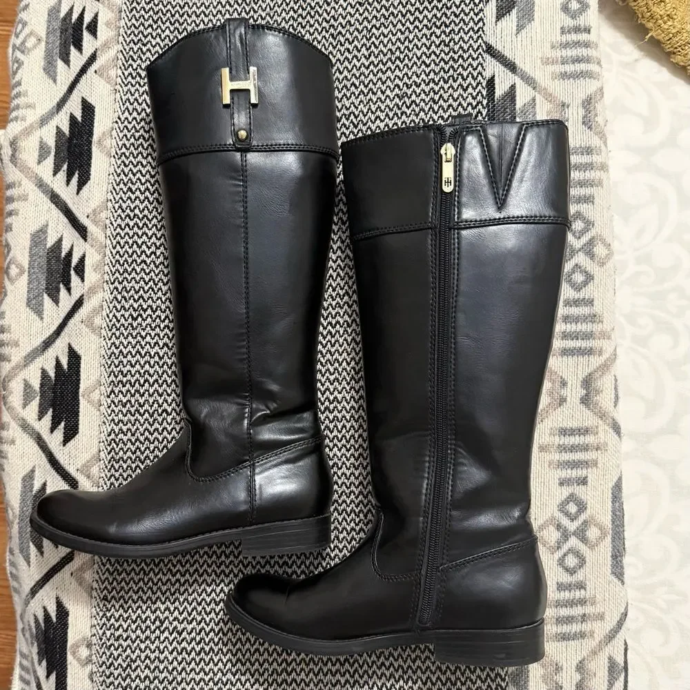 Tommy Hilfiger Shyenne Riding Boots - Picture 4 of 9